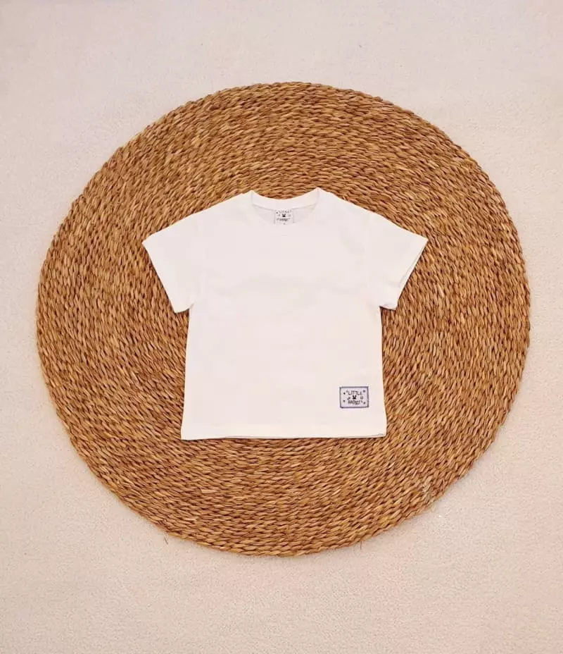 Little Rabbit - Korean Children Fashion - #kidsshorts - Washing Mos Short Sleeves Tee - 2