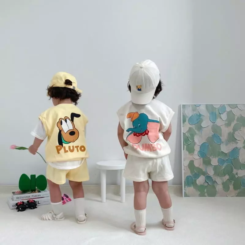 Little Rabbit - Korean Children Fashion - #kidsshorts - Jjin Top Bottom Set - 4