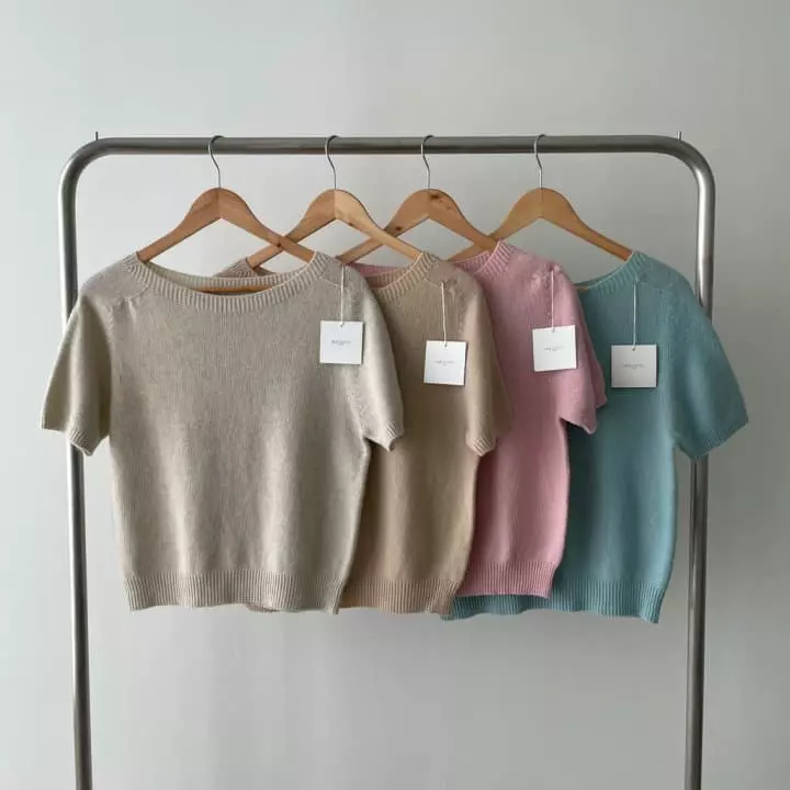 Loner - Korean Women Fashion - #momslook - Enbi Whole Gament Knit Tee - 12