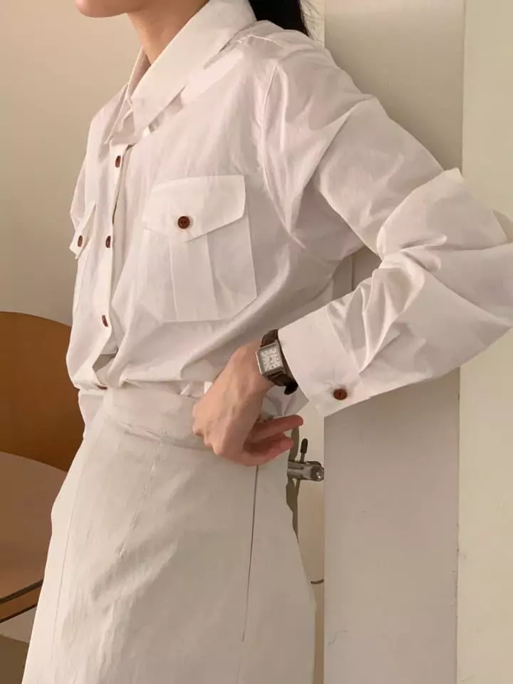 Loner - Korean Women Fashion - #momslook - Wood Shirt - 11
