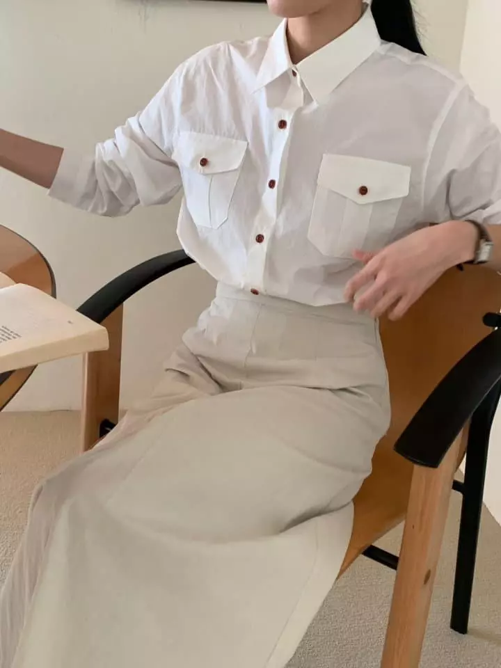 Loner - Korean Women Fashion - #momslook - Wood Shirt - 7