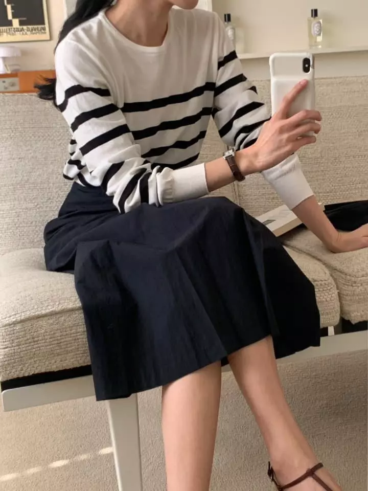 Loner - Korean Women Fashion - #momslook - Dyeing Skirt - 12