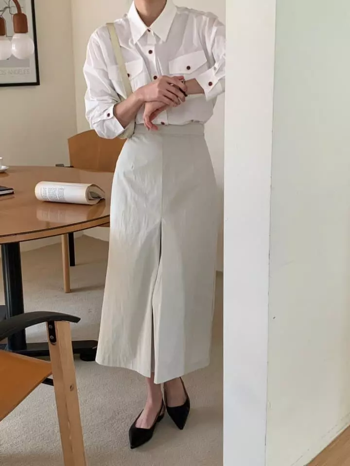 Loner - Korean Women Fashion - #momslook - Dyeing Skirt - 6