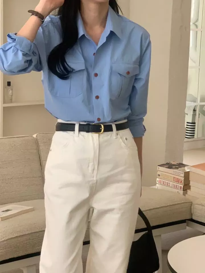 Loner - Korean Women Fashion - #thatsdarling - Wood Shirt - 4