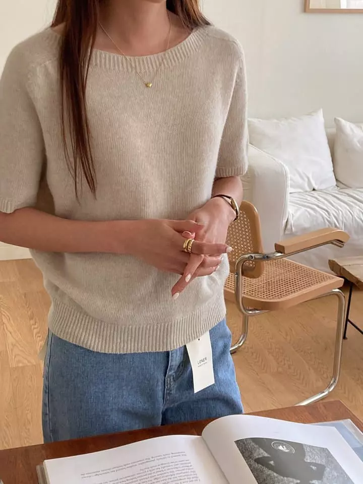 Loner - Korean Women Fashion - #womensfashion - Enbi Whole Gament Knit Tee - 11