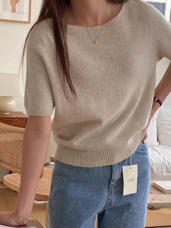Loner - Korean Women Fashion - #womensfashion - Enbi Whole Gament Knit Tee - 7