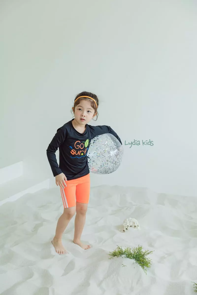 Lydia - Korean Children Fashion - #magicofchildhood - Sufer Rashguard Top Bottom Set - 2