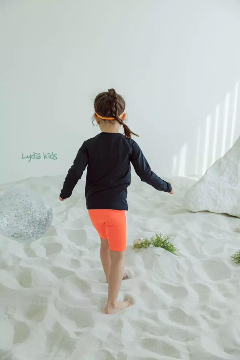 Lydia - Korean Children Fashion - #todddlerfashion - Sufer Rashguard Top Bottom Set - 5