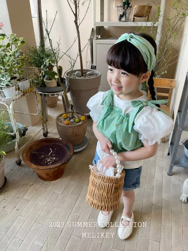 Melikey - Korean Children Fashion - #Kfashion4kids - Check Tube Top - 5