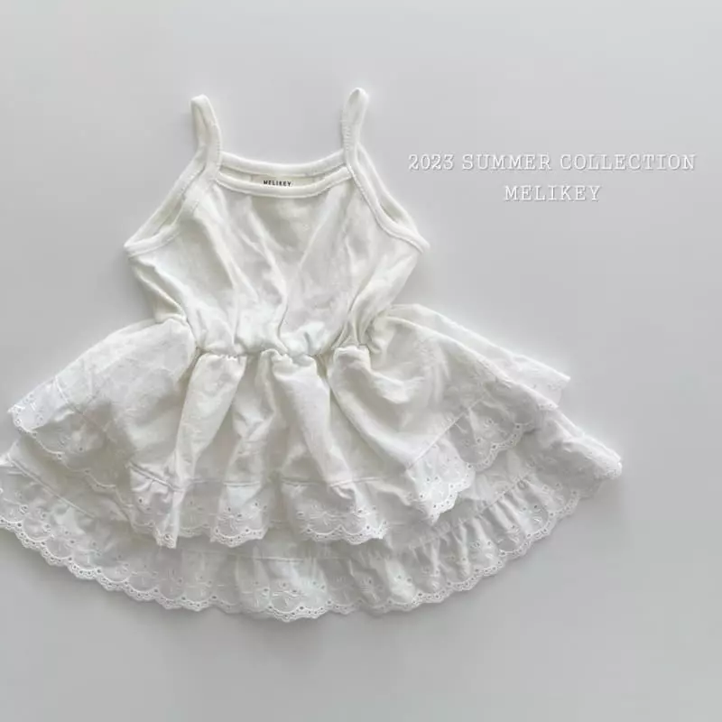 Melikey - Korean Children Fashion - #Kfashion4kids - Inner Sleeveless Cancan One-piece