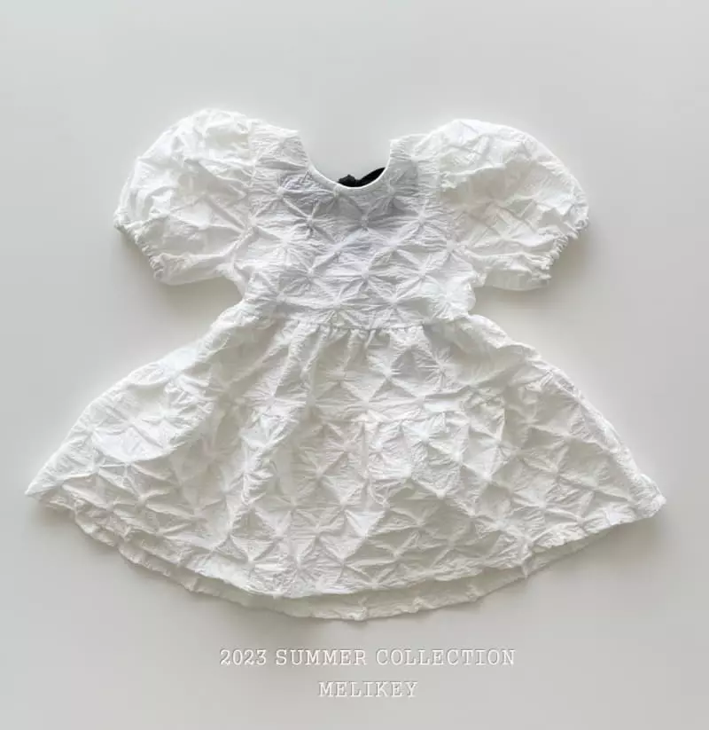 Melikey - Korean Children Fashion - #childofig - Pompom Ribbon One-piece - 12