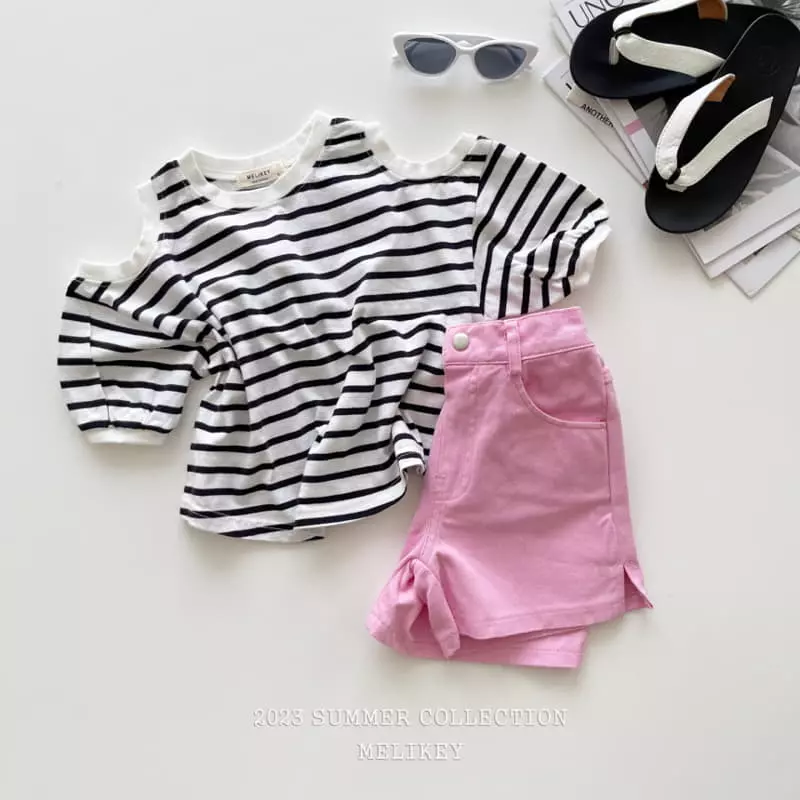 Melikey - Korean Children Fashion - #designkidswear - Color Slit Pants - 10