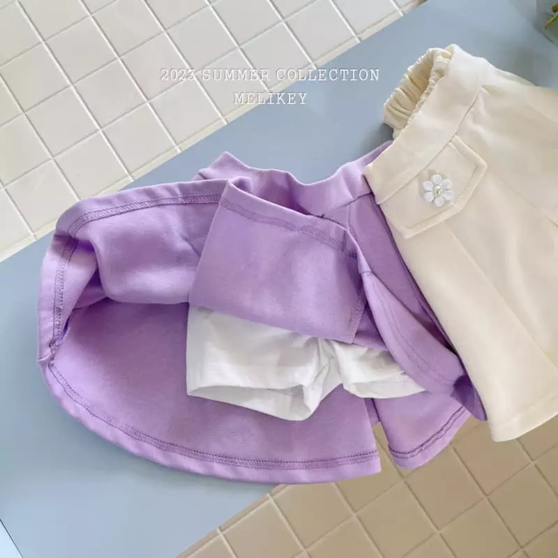 Melikey - Korean Children Fashion - #discoveringself - Bunddo Wrinkle Skirt - 8