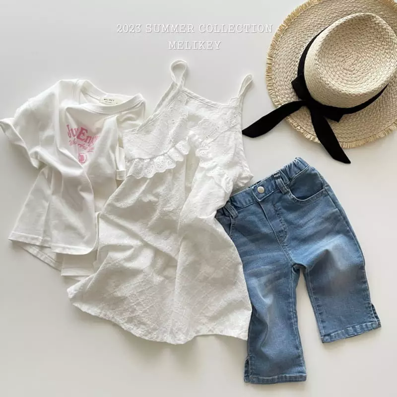 Melikey - Korean Children Fashion - #kidsshorts - Frill Sleeveless One-piece - 12