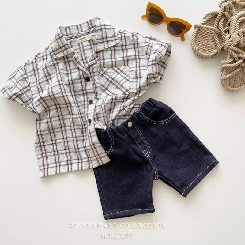 Melikey - Korean Children Fashion - #kidsstore - Pipi Check Shirt - 12