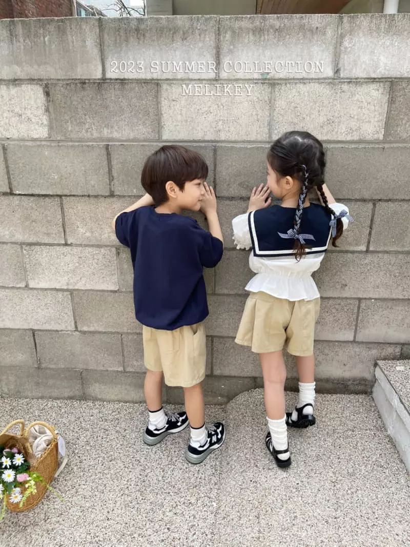 Melikey - Korean Children Fashion - #kidzfashiontrend - Sailor Puff Blouse - 5