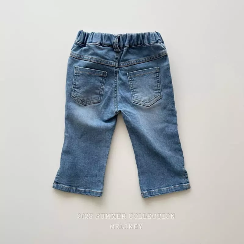 Melikey - Korean Children Fashion - #kidzfashiontrend - slit Straight Pants - 3