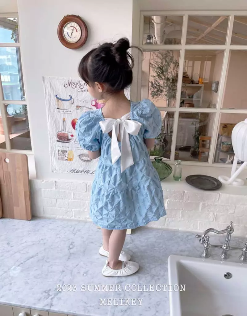 Melikey - Korean Children Fashion - #prettylittlegirls - Pompom Ribbon One-piece - 8