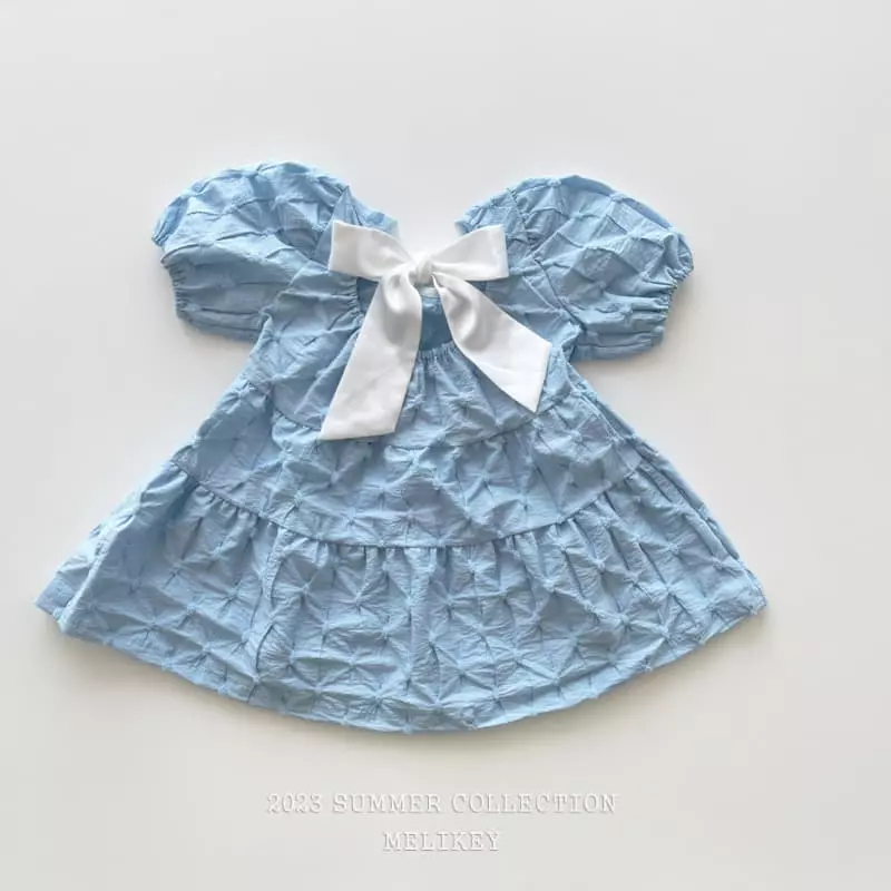 Melikey - Korean Children Fashion - #stylishchildhood - Pompom Ribbon One-piece - 11