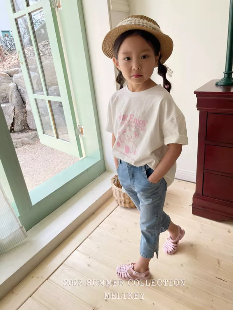 Melikey - Korean Children Fashion - #todddlerfashion - slit Straight Pants - 9