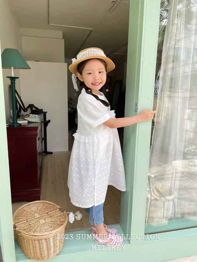 Melikey - Korean Children Fashion - #prettylittlegirls - Frill Sleeveless One-piece - 4