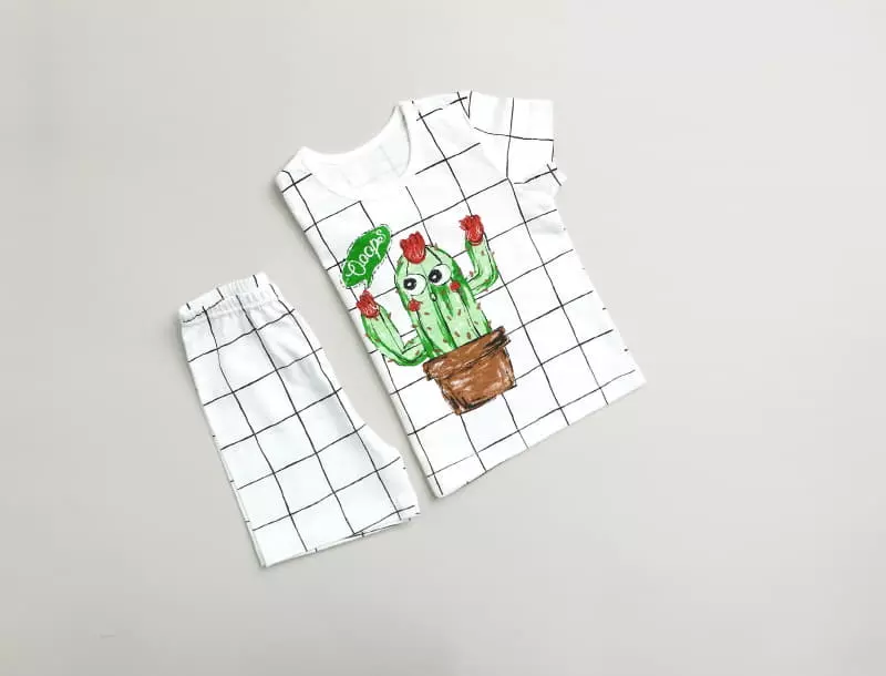 Mellis - Korean Children Fashion - #littlefashionista - Check Sluv Cotton Modal - 2