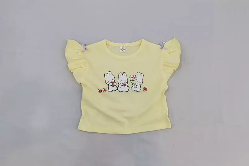 Milk Bebe - Korean Children Fashion - #childrensboutique - Flwoer Rabbit Tee - 2