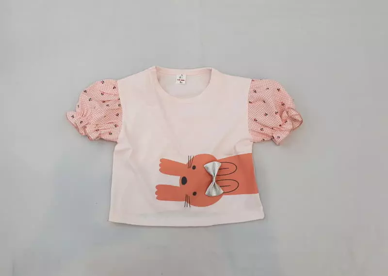 Milk Bebe - Korean Children Fashion - #kidsshorts - Rabbit Tee - 5