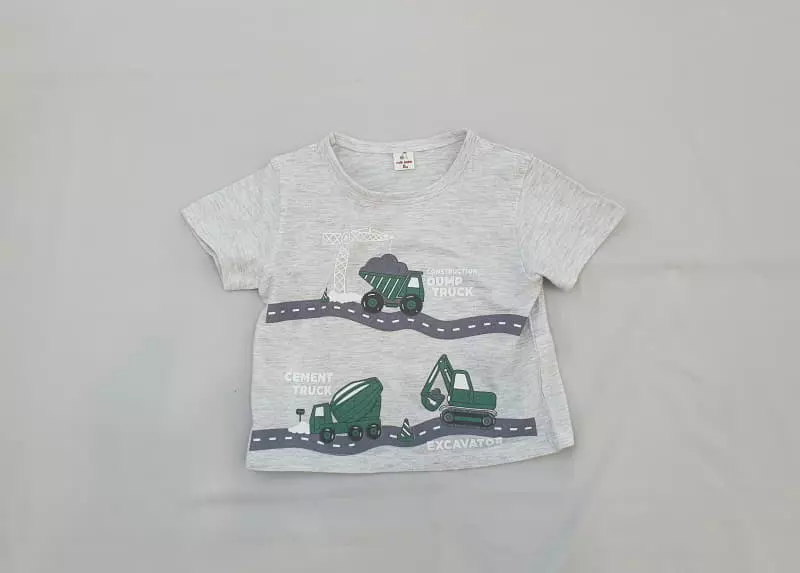 Milk Bebe - Korean Children Fashion - #kidsshorts - Construction Site Tee - 2