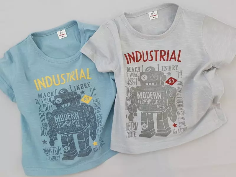 Milk Bebe - Korean Children Fashion - #kidzfashiontrend - Morden Robbot Tee