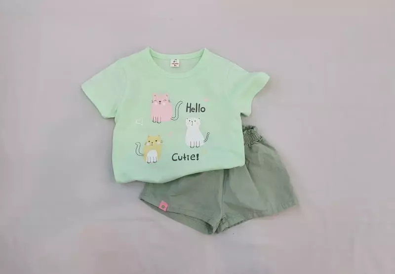Milk Bebe - Korean Children Fashion - #Kfashion4kids - Three Kitty Tee - 4