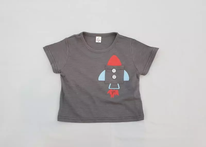 Milk Bebe - Korean Children Fashion - #littlefashionista - Rocket Tee - 2