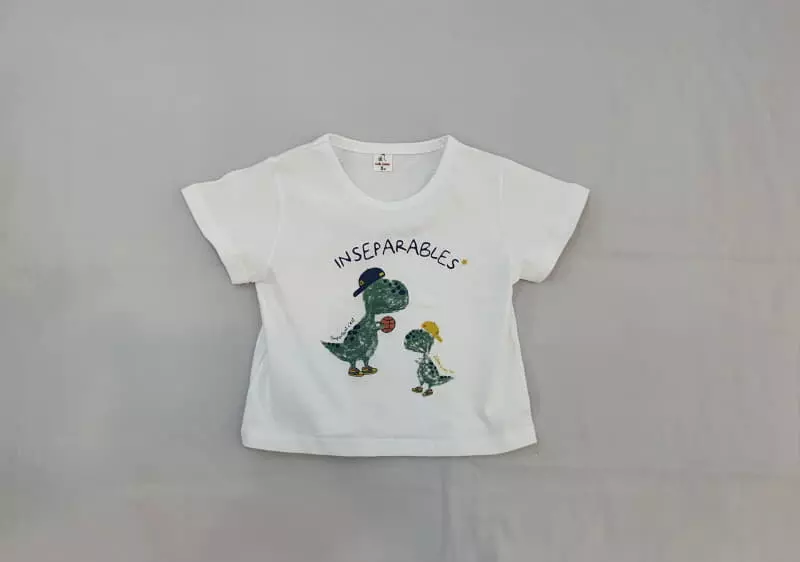 Milk Bebe - Korean Children Fashion - #minifashionista - Basket Ball Dino Tee - 2