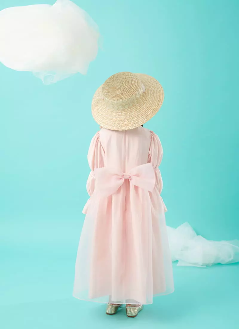 Minipalette - Korean Children Fashion - #prettylittlegirls - Peach Lace One-piece - 12