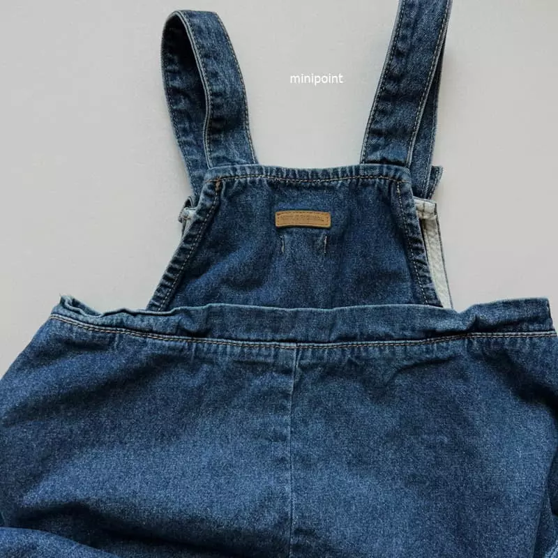 Minipoint - Korean Children Fashion - #designkidswear - Denim Color One-piece - 3