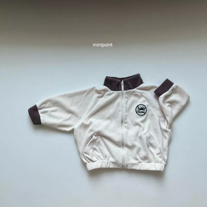 Minipoint - Korean Children Fashion - #kidsstore - Two Stripes Zip-up