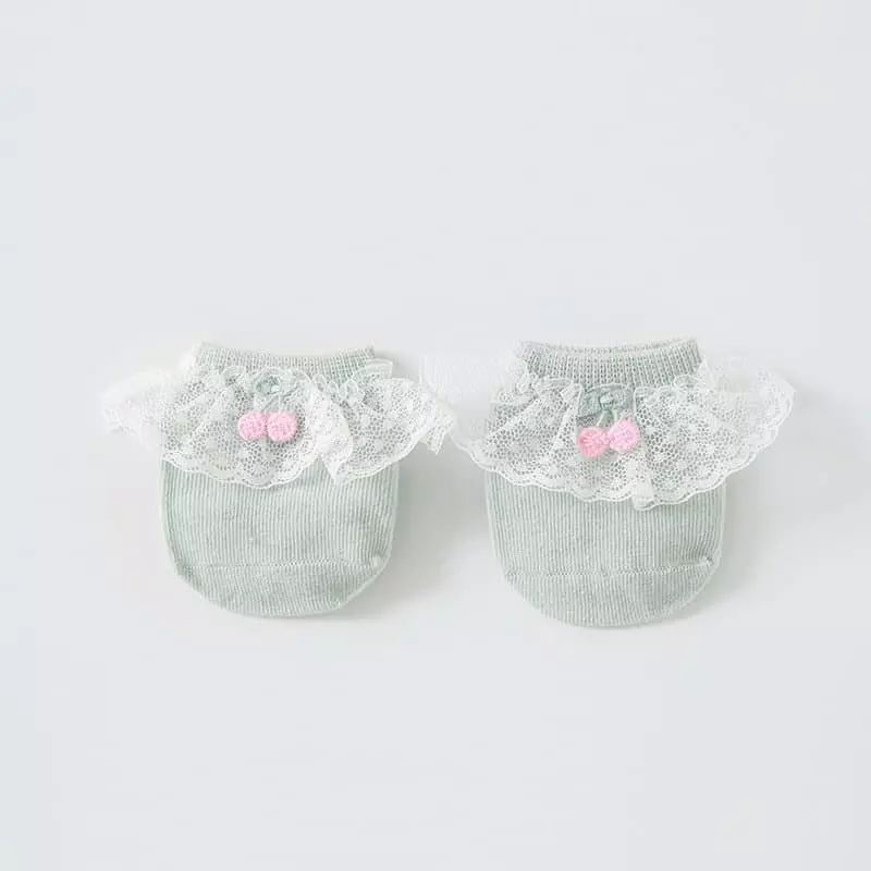 Miso - Korean Baby Fashion - #babyoninstagram - Very Lace Socks - 4