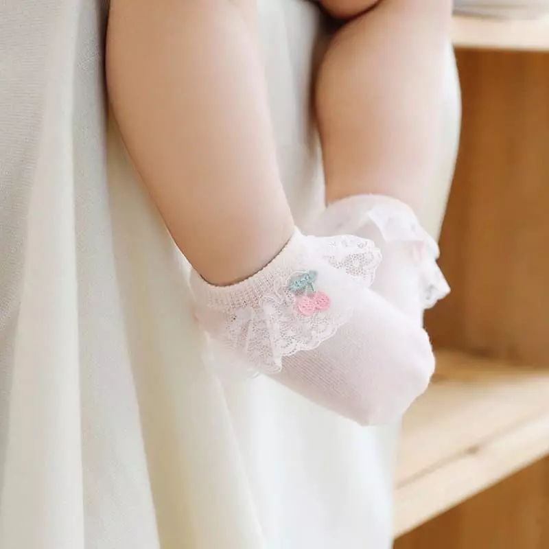 Miso - Korean Baby Fashion - #babyoutfit - Very Lace Socks - 6