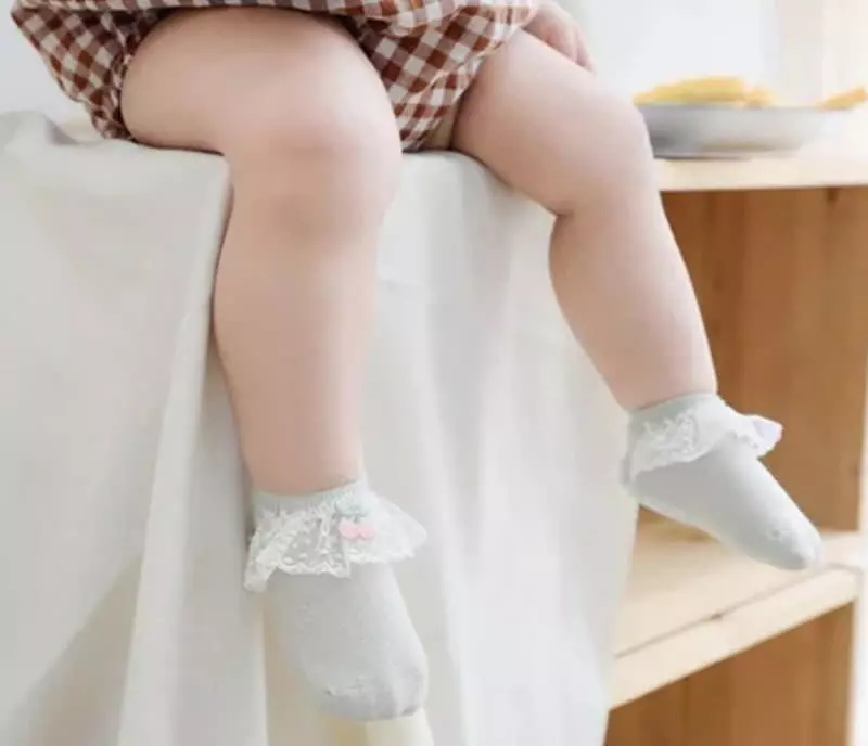 Miso - Korean Baby Fashion - #onlinebabyshop - Very Lace Socks - 9