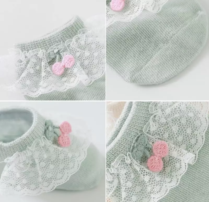 Miso - Korean Baby Fashion - #smilingbaby - Very Lace Socks - 10