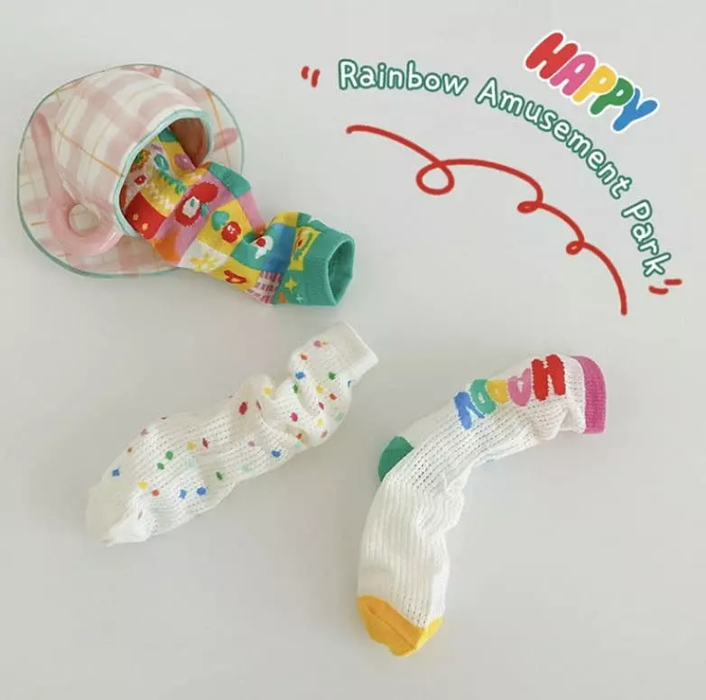 Miso - Korean Children Fashion - #designkidswear - Happy Socks Set - 5