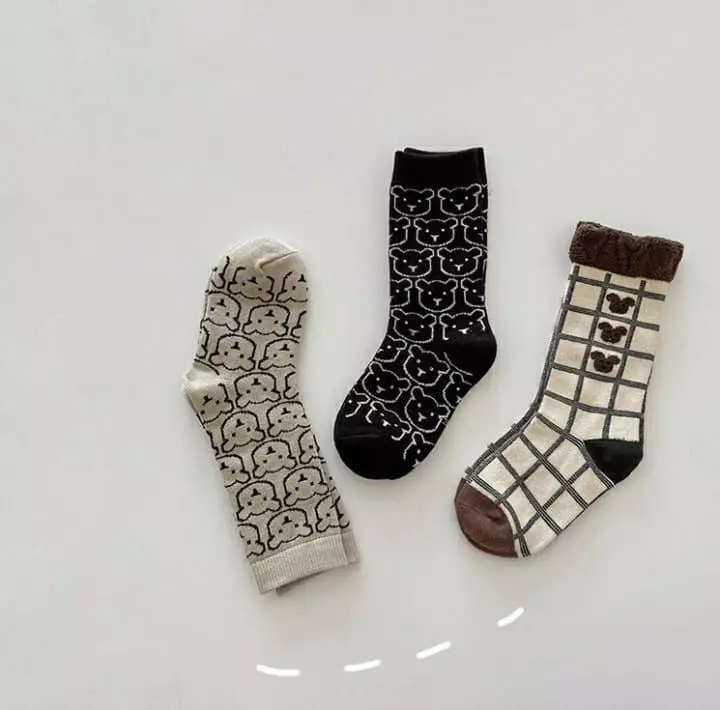 Miso - Korean Children Fashion - #designkidswear - Amond Socks Set - 3