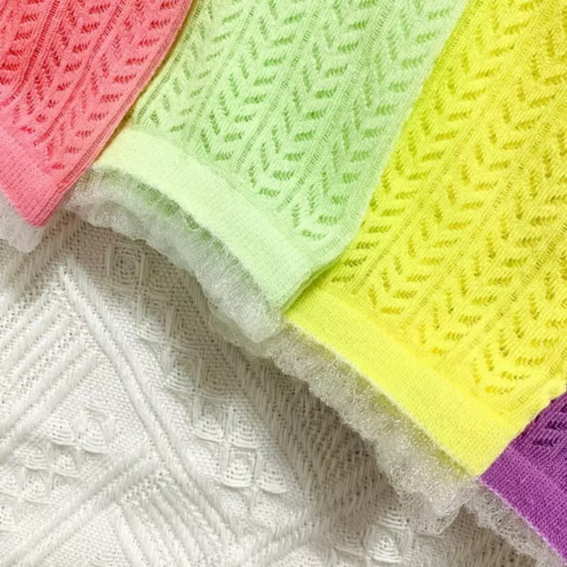 Miso - Korean Children Fashion - #designkidswear - Lace Neon Socks - 9