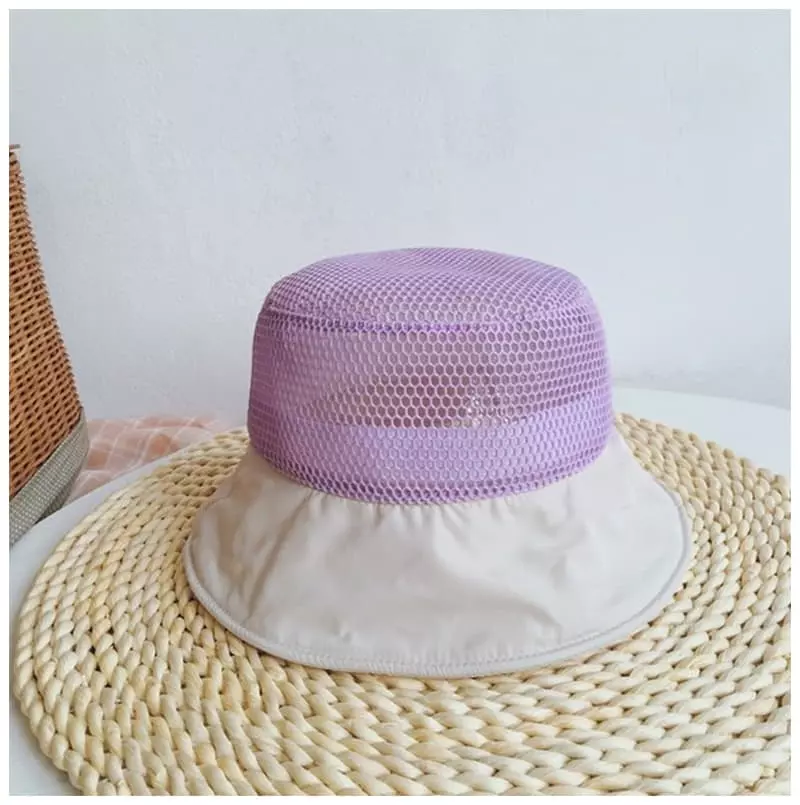 Miso - Korean Children Fashion - #childrensboutique - Mesh Bucket Hat - 4