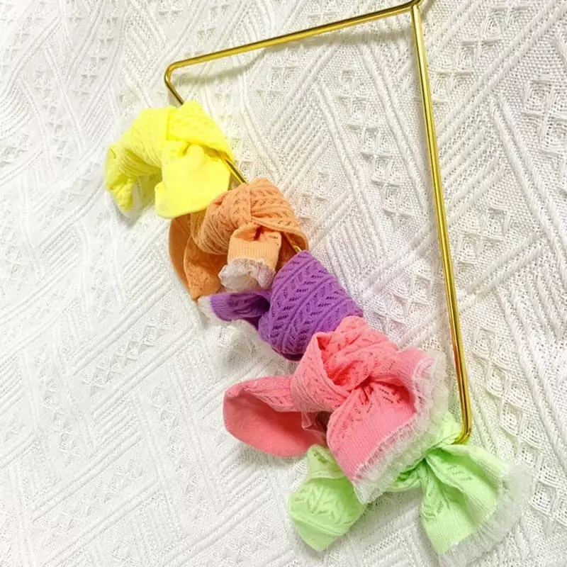 Miso - Korean Children Fashion - #magicofchildhood - Lace Neon Socks