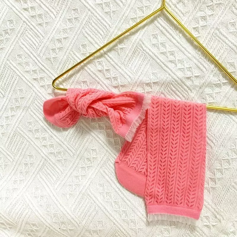 Miso - Korean Children Fashion - #minifashionista - Lace Neon Socks - 2