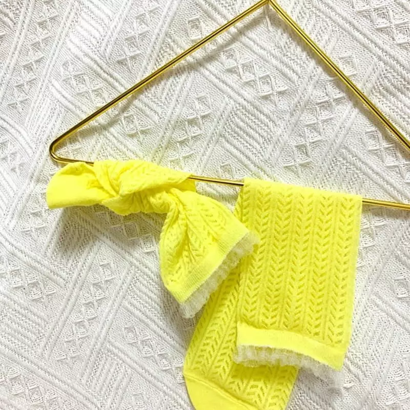 Miso - Korean Children Fashion - #prettylittlegirls - Lace Neon Socks - 4