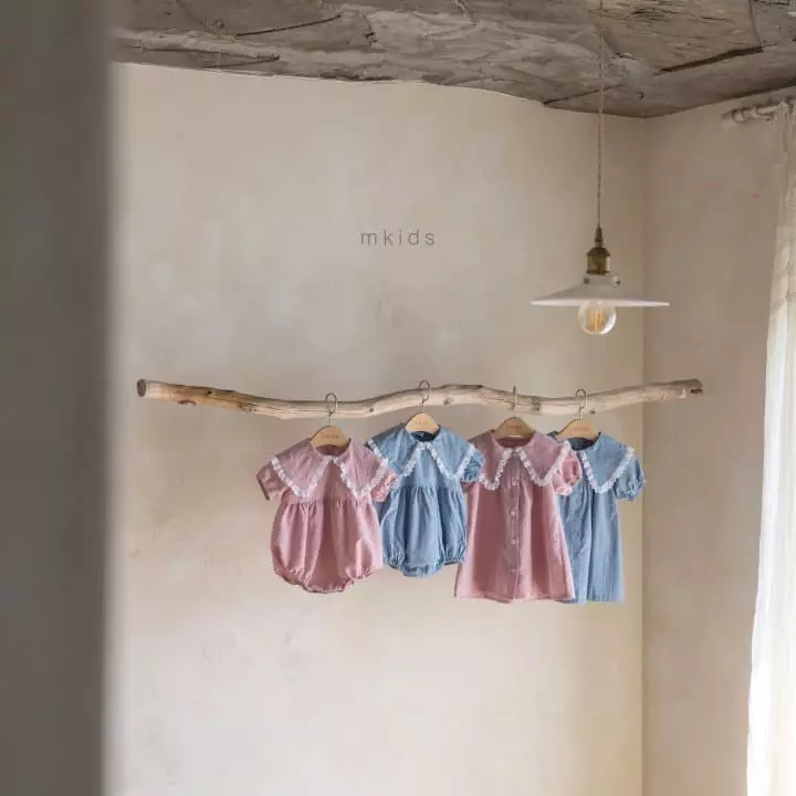 Mkids - Korean Baby Fashion - #babyboutique - Frill Collar Bodysuit - 4