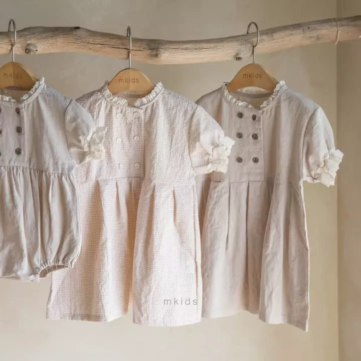 Mkids - Korean Baby Fashion - #babyclothing - Double Lace One-piece - 3