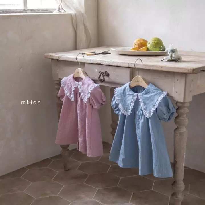 Mkids - Korean Baby Fashion - #babyfashion - Frill Collar One-piece - 8